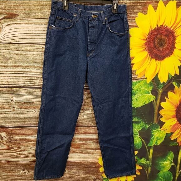 Red kap mens jeans  34X32" 100% cotton Pre-owned - Picture 1 of 5